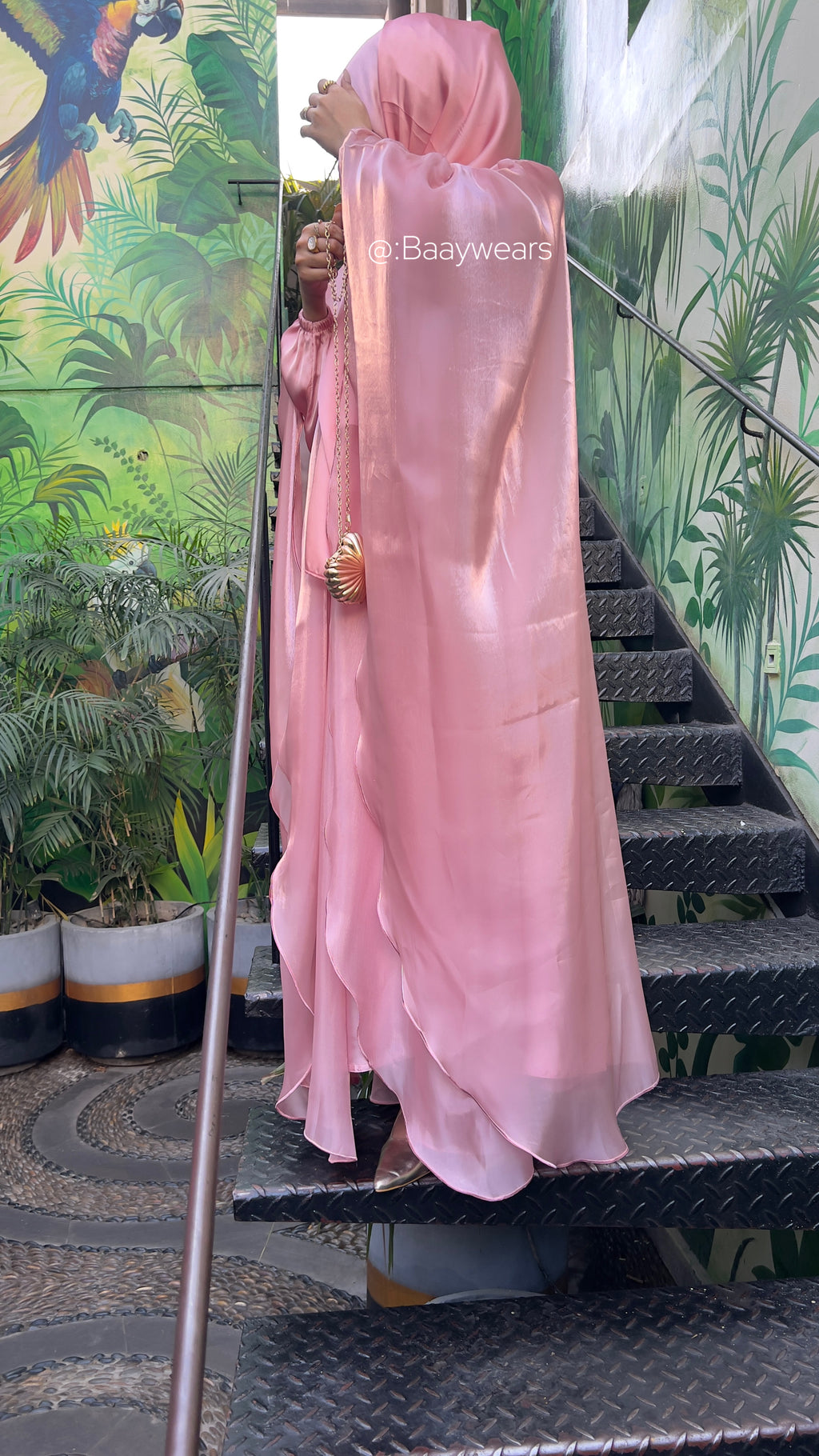 Tea Pink ABAYA l NOOR COLLECTION
