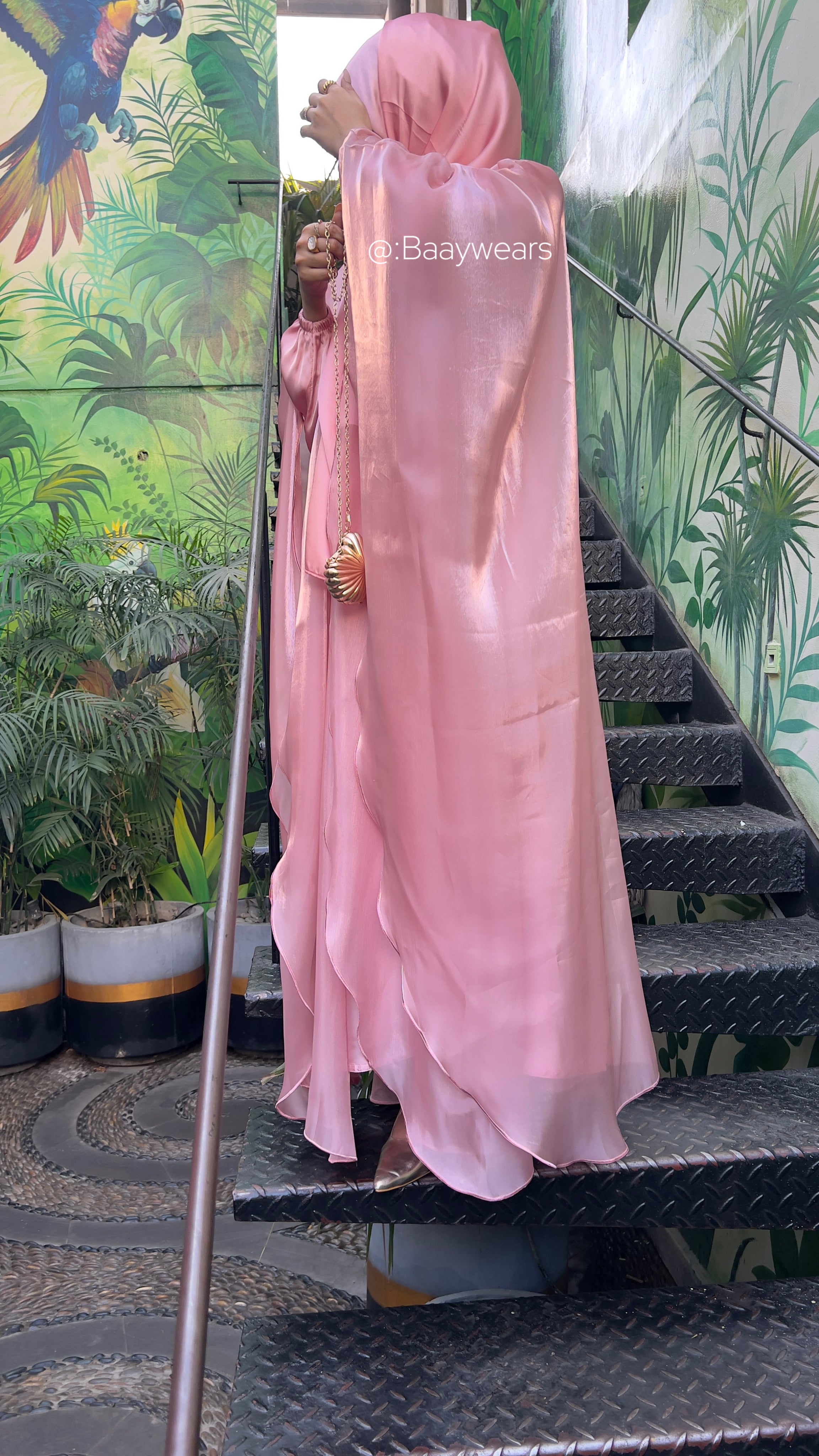 Tea Pink ABAYA l NOOR COLLECTION
