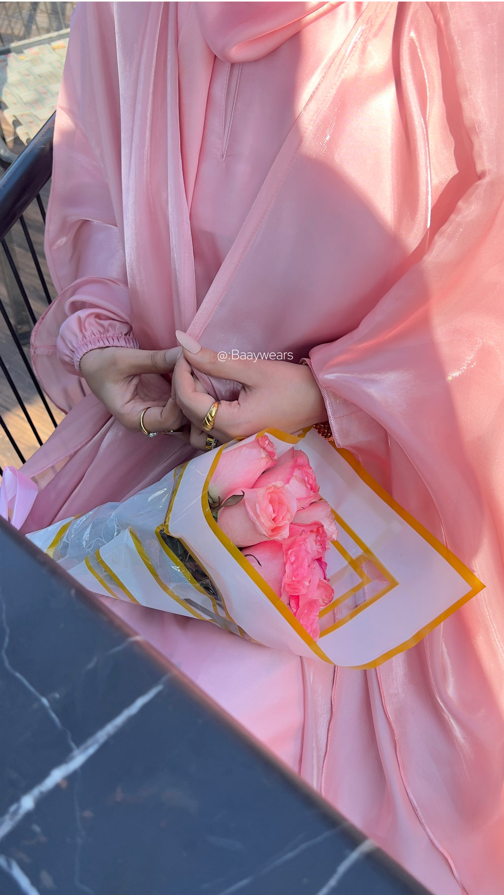 Tea Pink ABAYA l NOOR COLLECTION