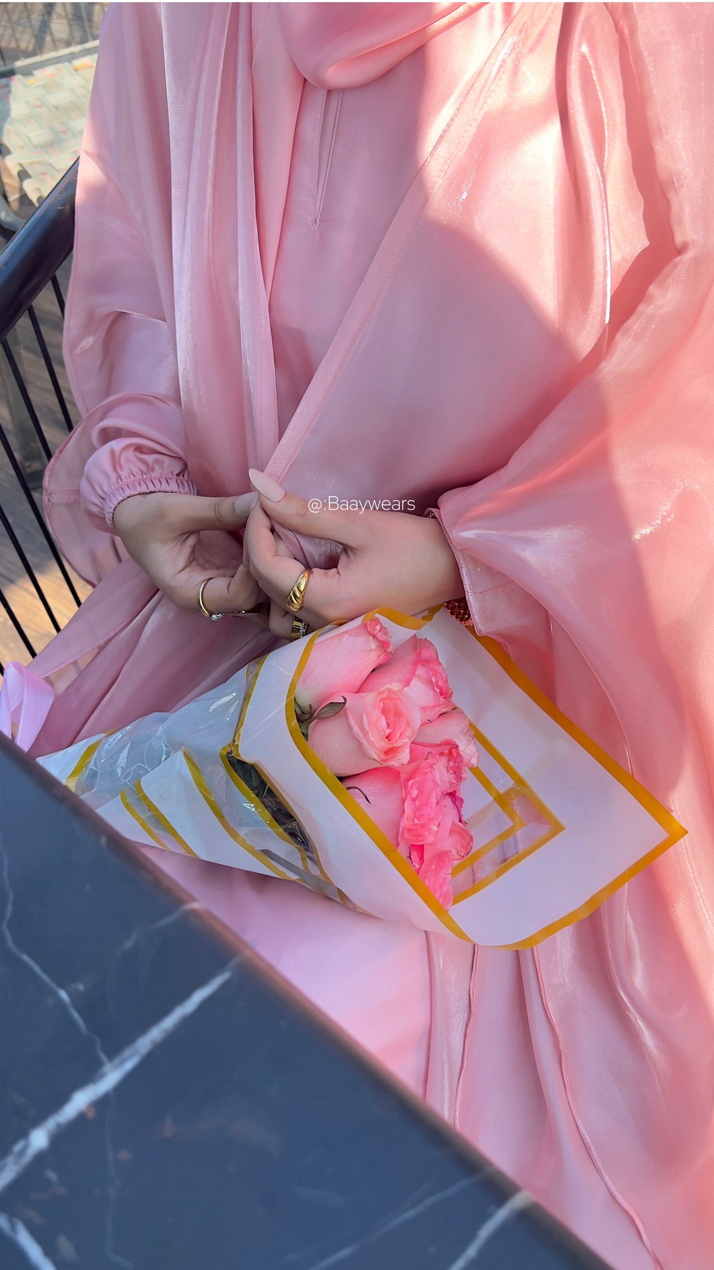 Tea Pink ABAYA l NOOR COLLECTION