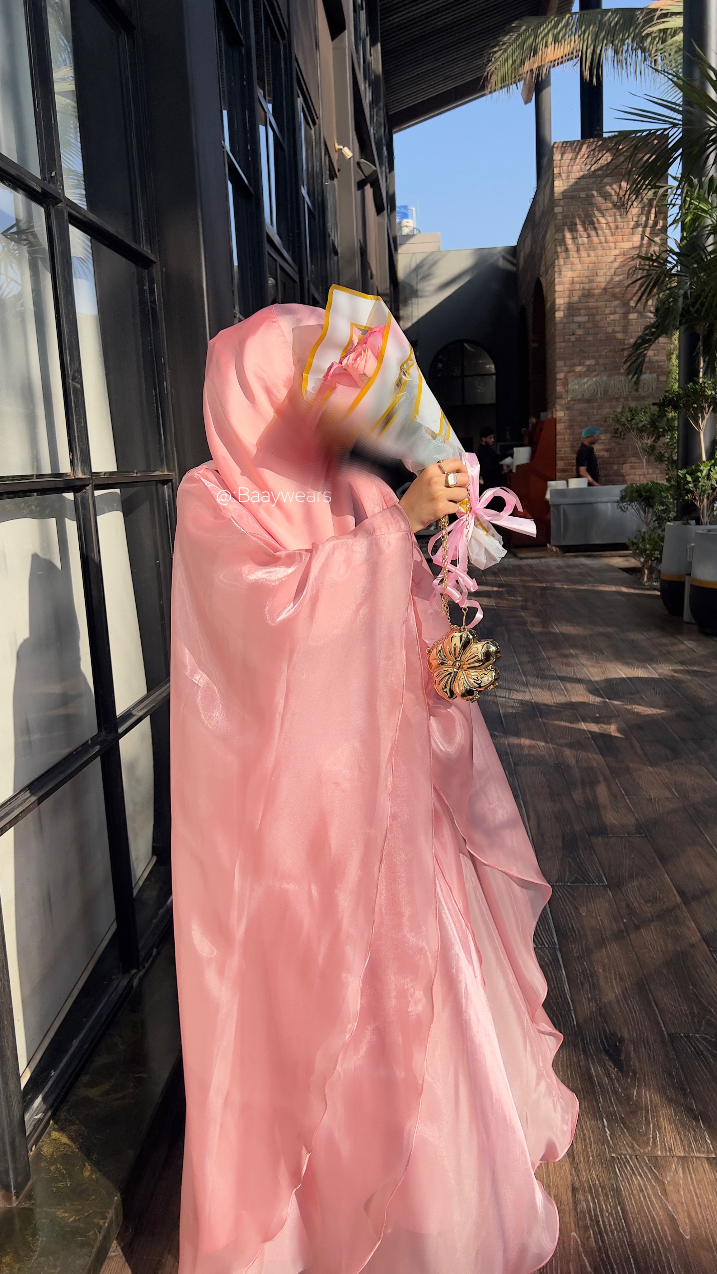 Tea Pink ABAYA l NOOR COLLECTION
